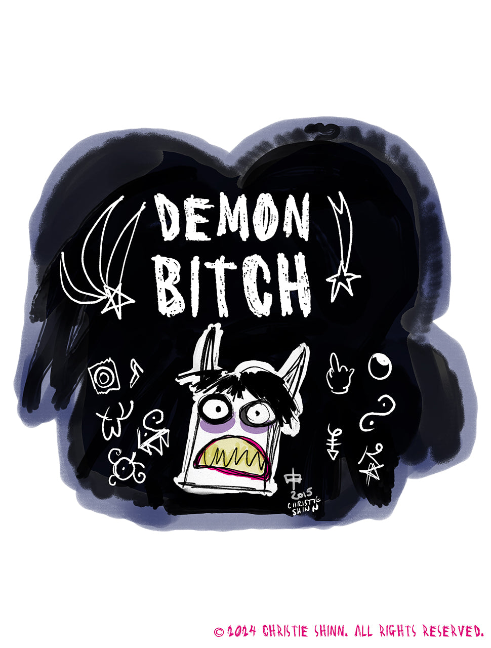 Demon Bitch Fleece Blanket